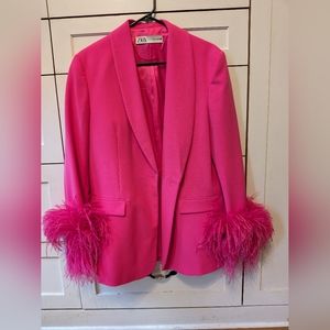 Zara Limited Edition Barbie Pink Blazer